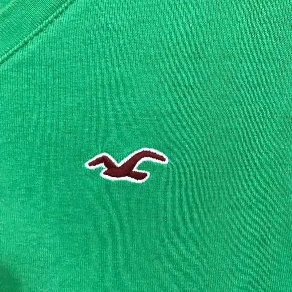 Hollister Girls S Green V-neckline Long Sleeves Pullover Top Blouse - Picture 5 of 14